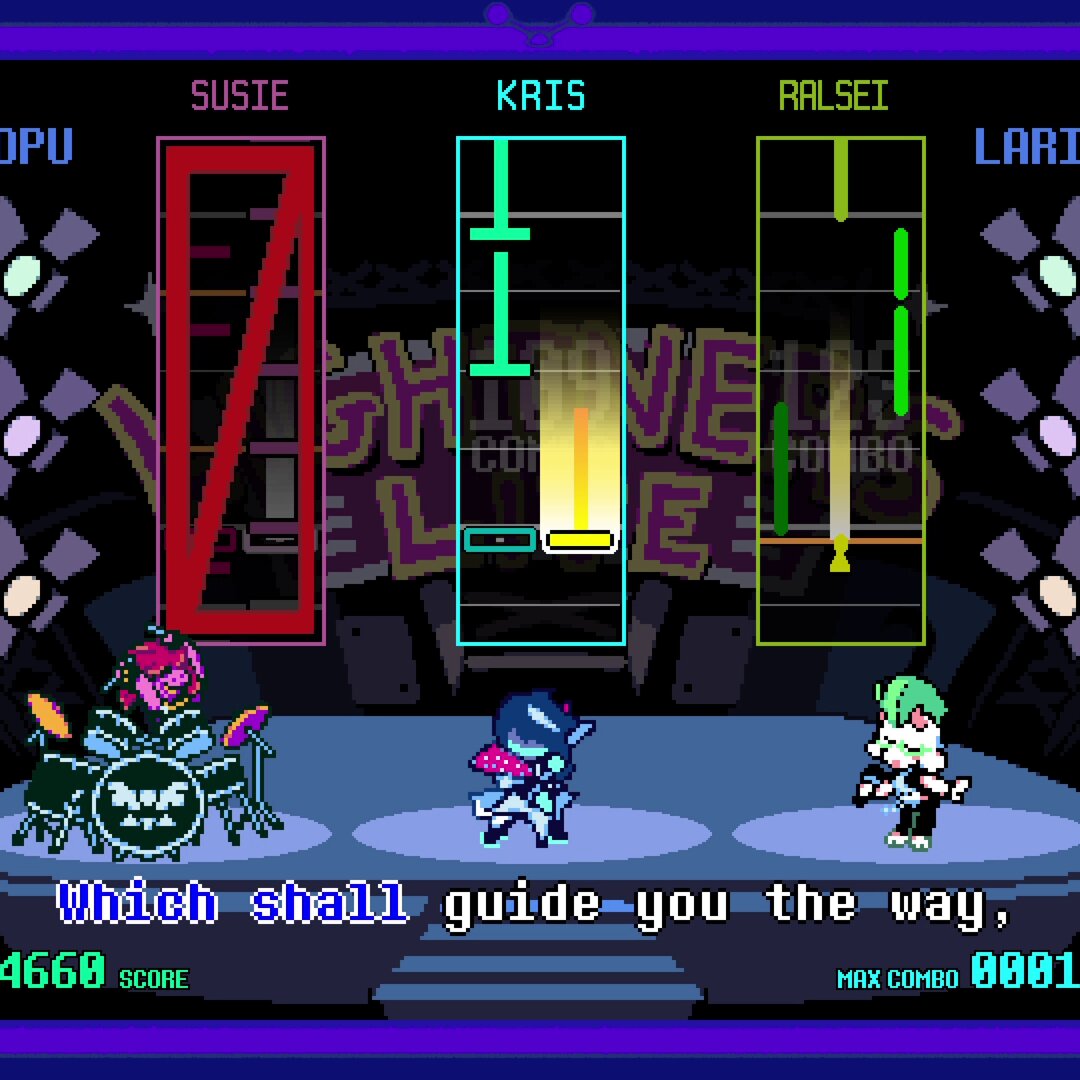 Guitar Hero style minigame